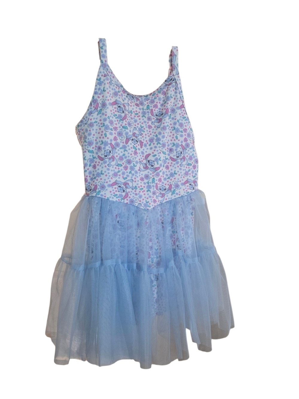 Kids Blue Tulle Disney Stitch Active Dress